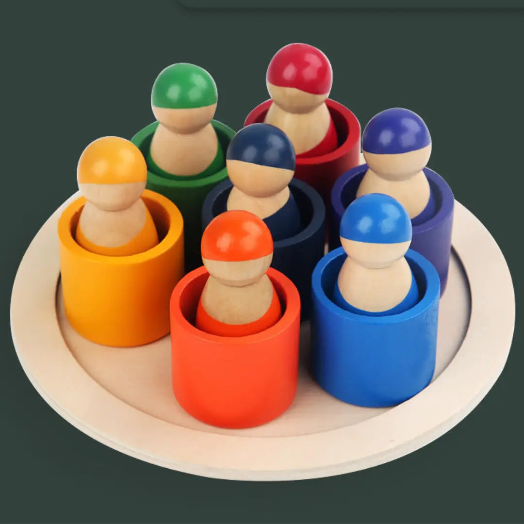 Montessori Coloured Wooden Blocks My Store