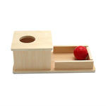 Montessori Wooden Box with Ball for Toddlers My Store