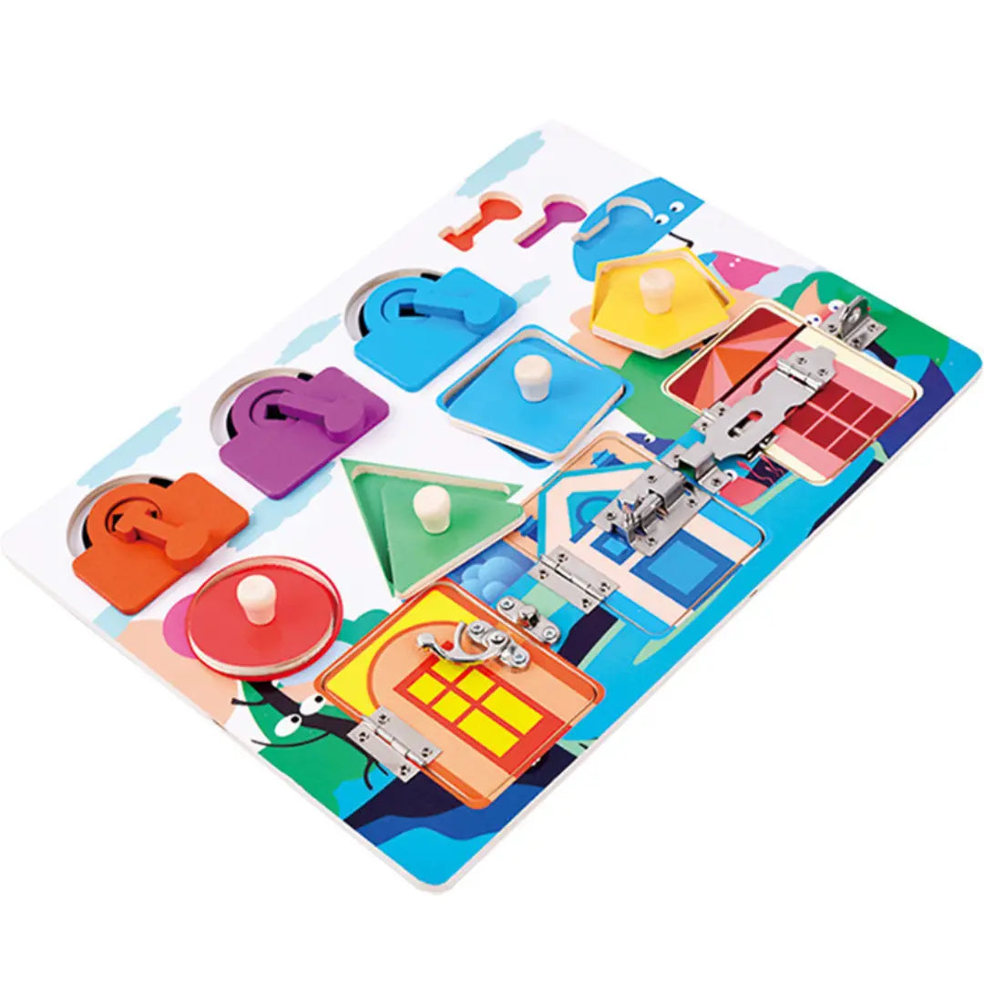 Montessori Activity Board with Various Tasks My Store