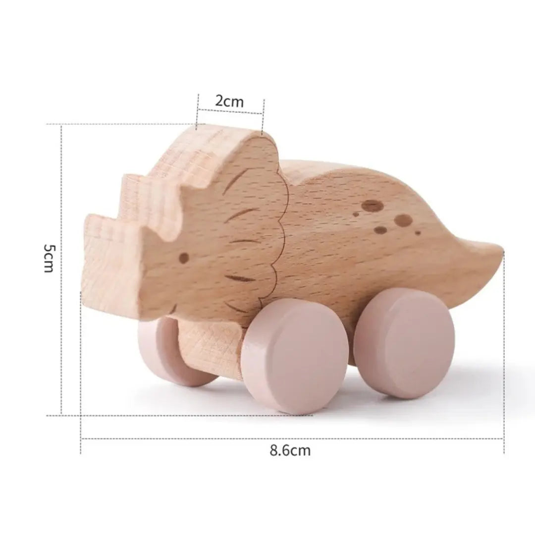 Montessori Wooden Train in Pastel Colours My Store