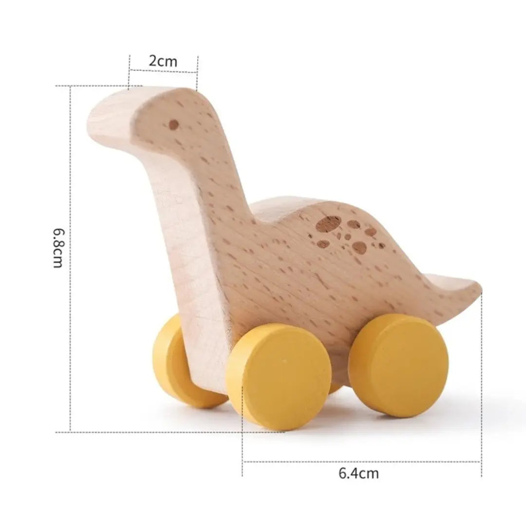 Montessori Wooden Train in Pastel Colours My Store