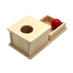 Montessori Wooden Box with Ball for Toddlers My Store