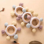 Baby Wooden and Silicone Teething Toy My Store