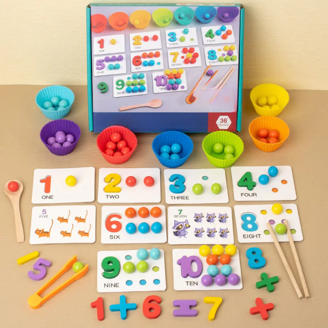Montessori Maths Colours and Numbers Learning Set My Store