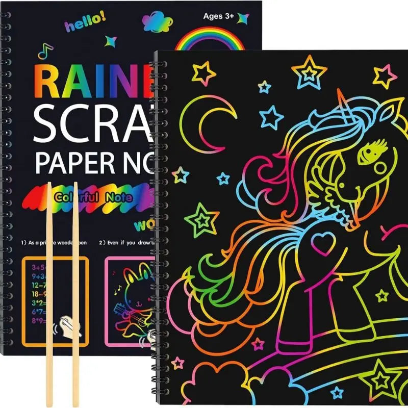 Magical Rainbow Scratch Paper My Store