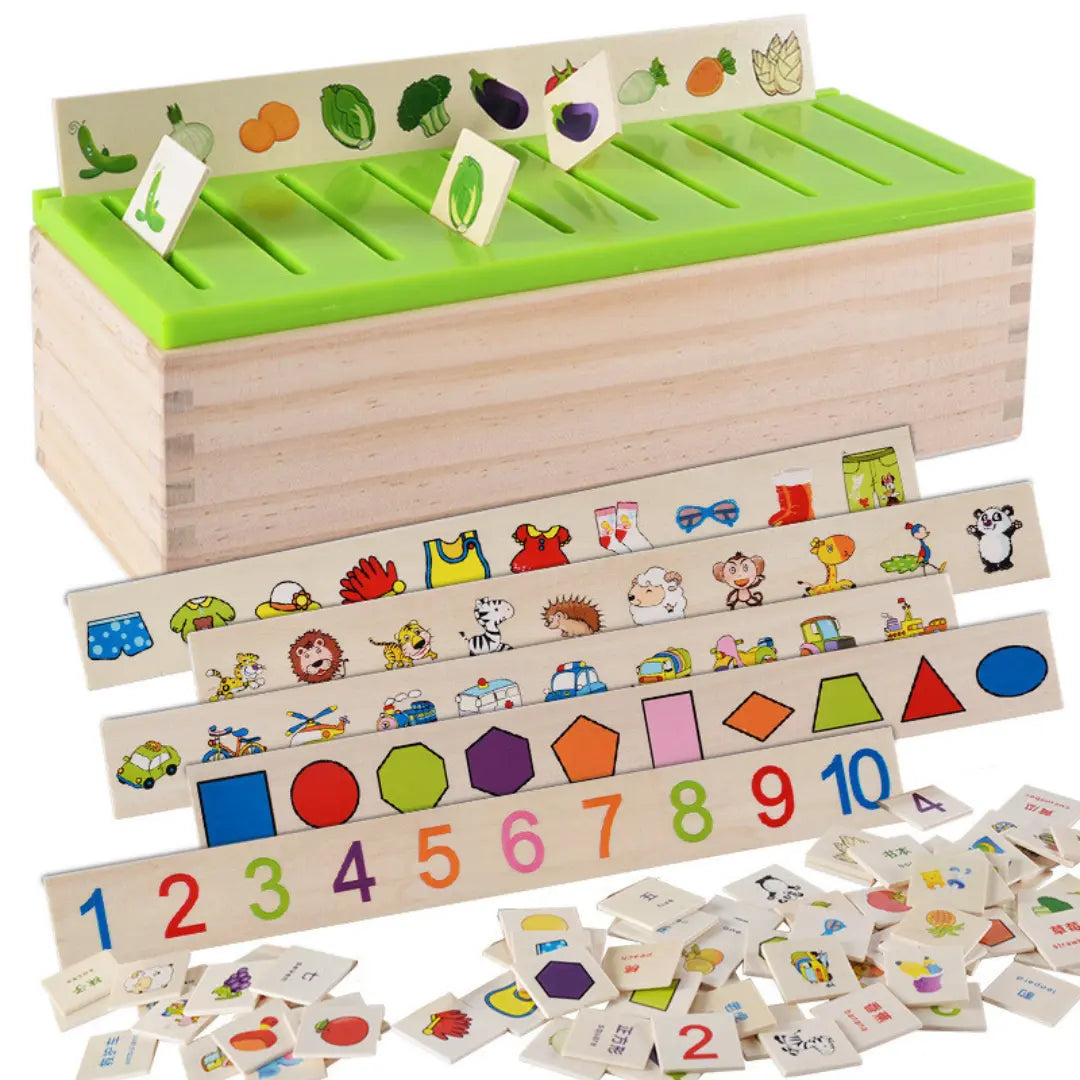 Montessori Wooden Sorting Box My Store