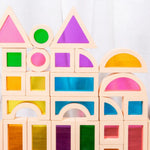 Montessori Wooden Window Building Blocks My Store