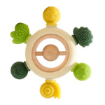Baby Wooden and Silicone Teething Toy My Store