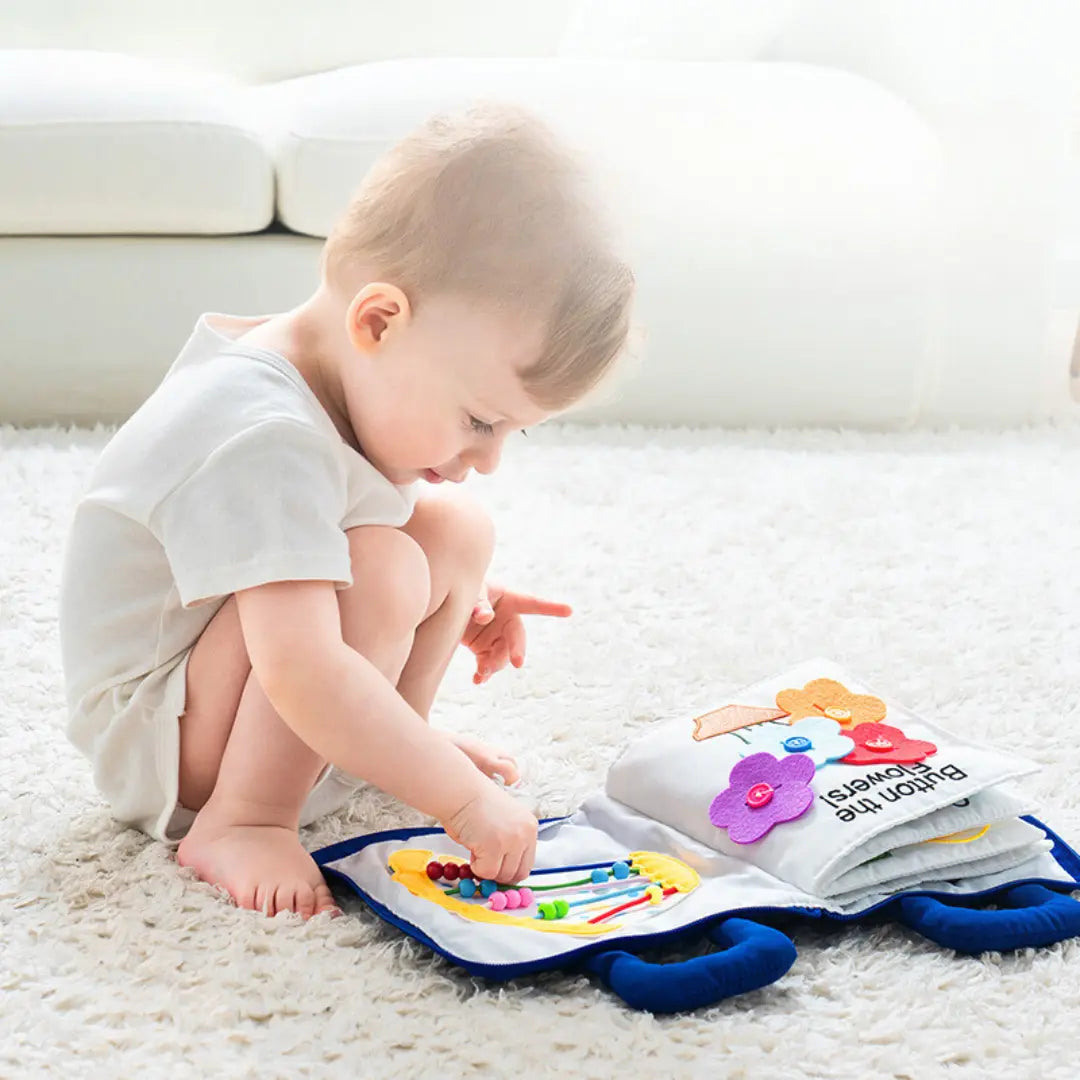 Montessori Activity and Learning Book Made of Fabric My Store