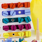 Montessori Screws, Wood, and Colour Toy My Store