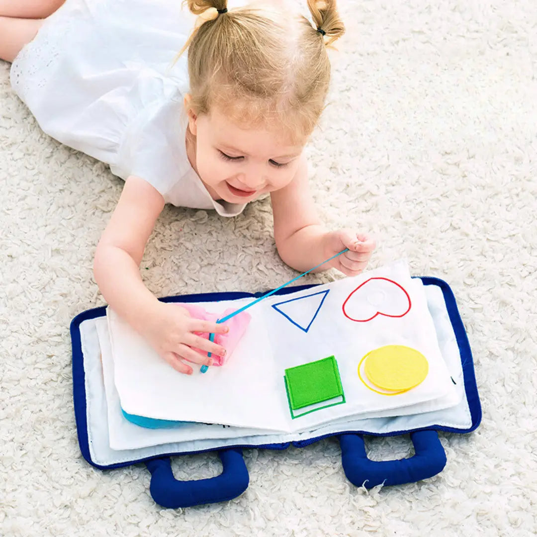 Montessori Activity and Learning Book Made of Fabric My Store