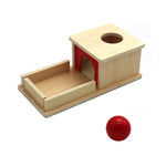 Montessori Wooden Box with Ball for Toddlers My Store