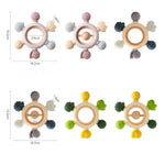 Baby Wooden and Silicone Teething Toy My Store