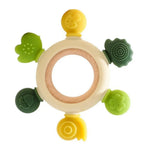 Baby Wooden and Silicone Teething Toy My Store