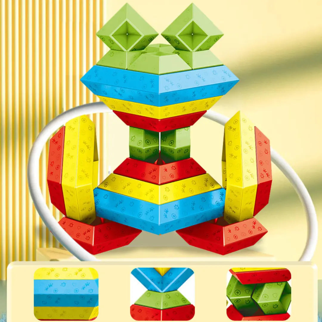 Montessori Pyramid Building Block Toy My Store