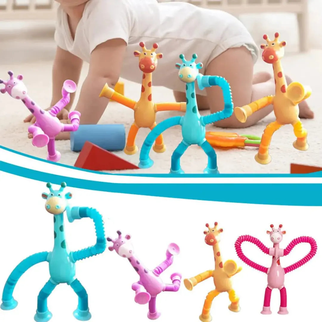 Sensory Suction Cup Giraffe Baby Toy My Store