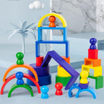 Montessori Coloured Wooden Blocks My Store