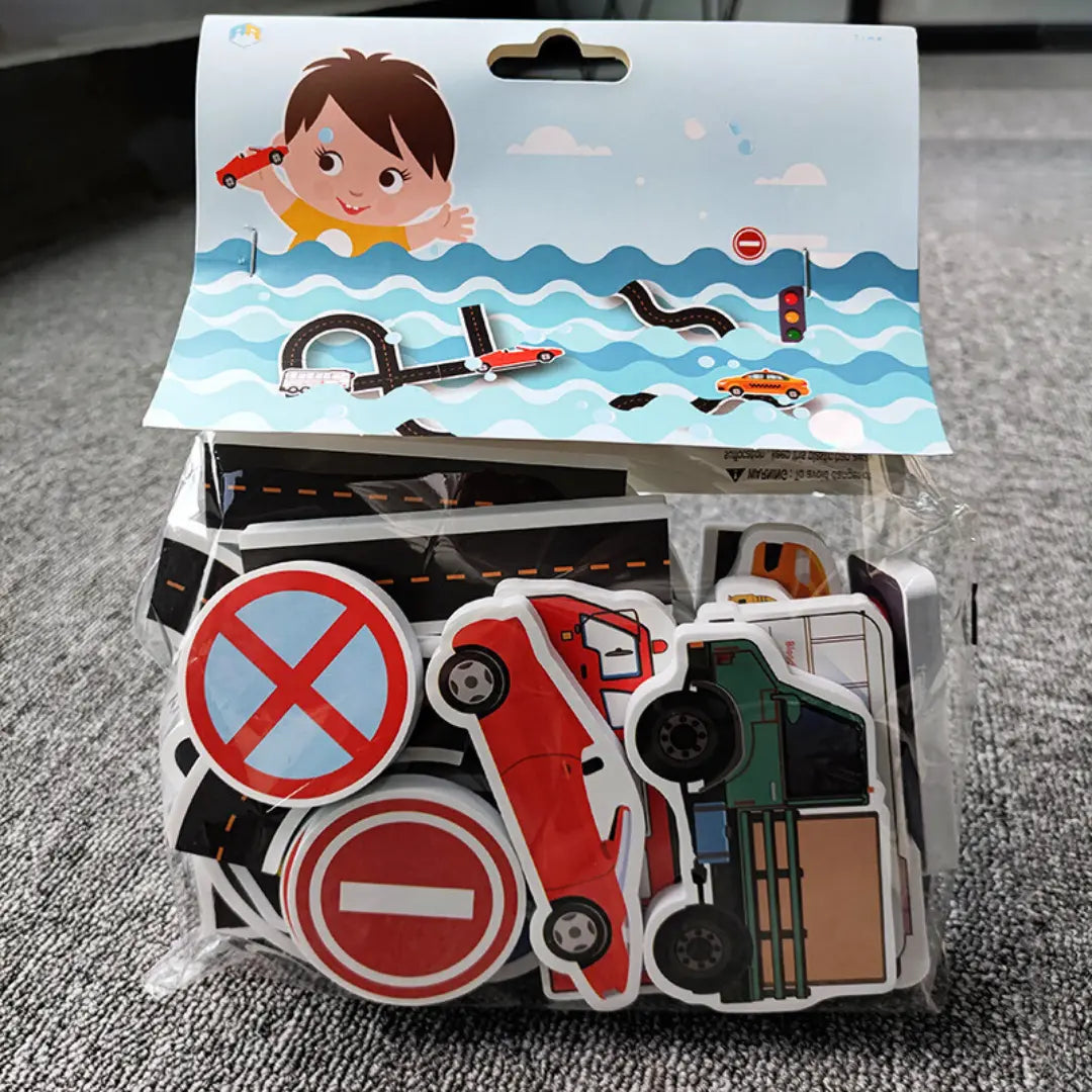 Self-Adhesive Road & Car Bath Toy My Store