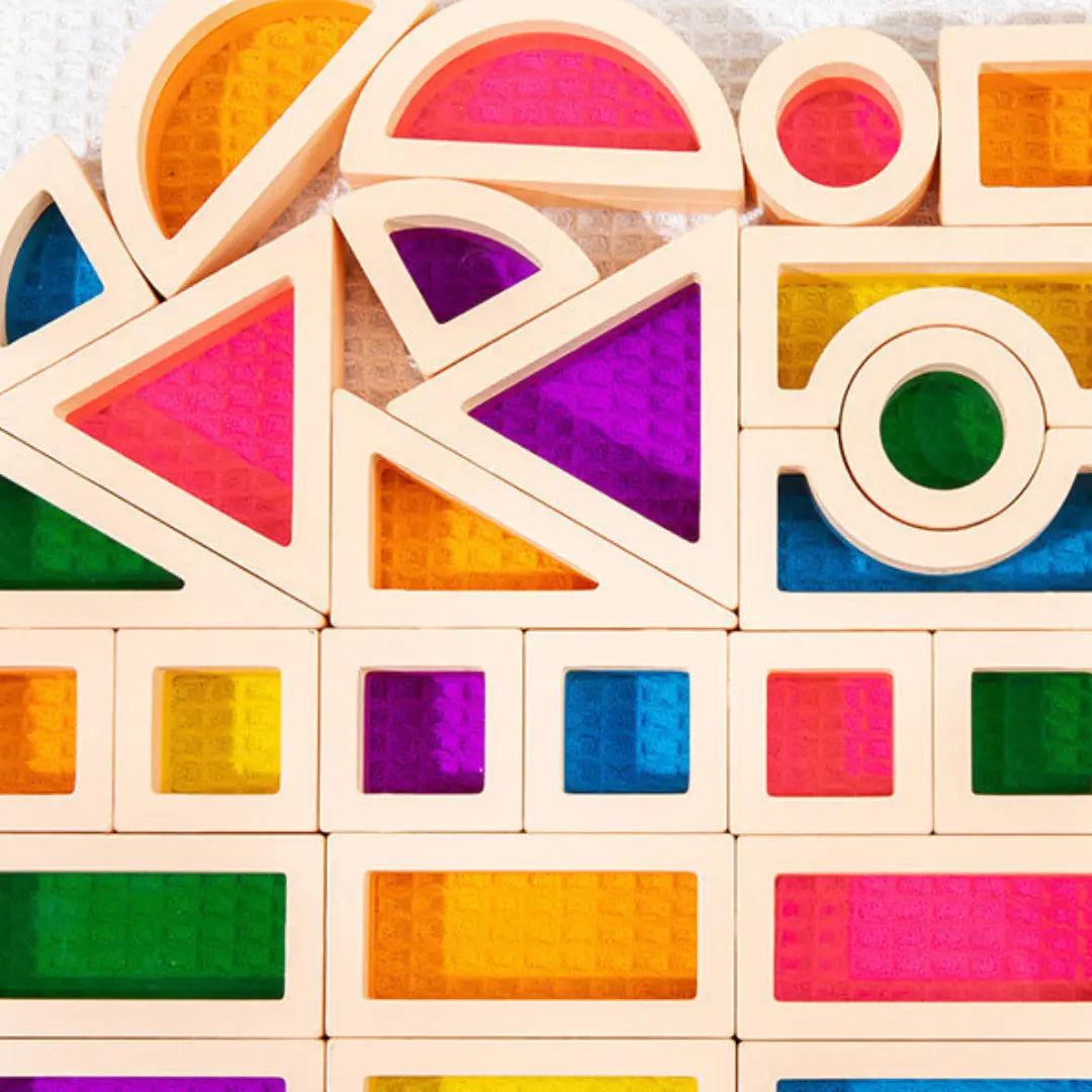 Montessori Wooden Window Building Blocks My Store