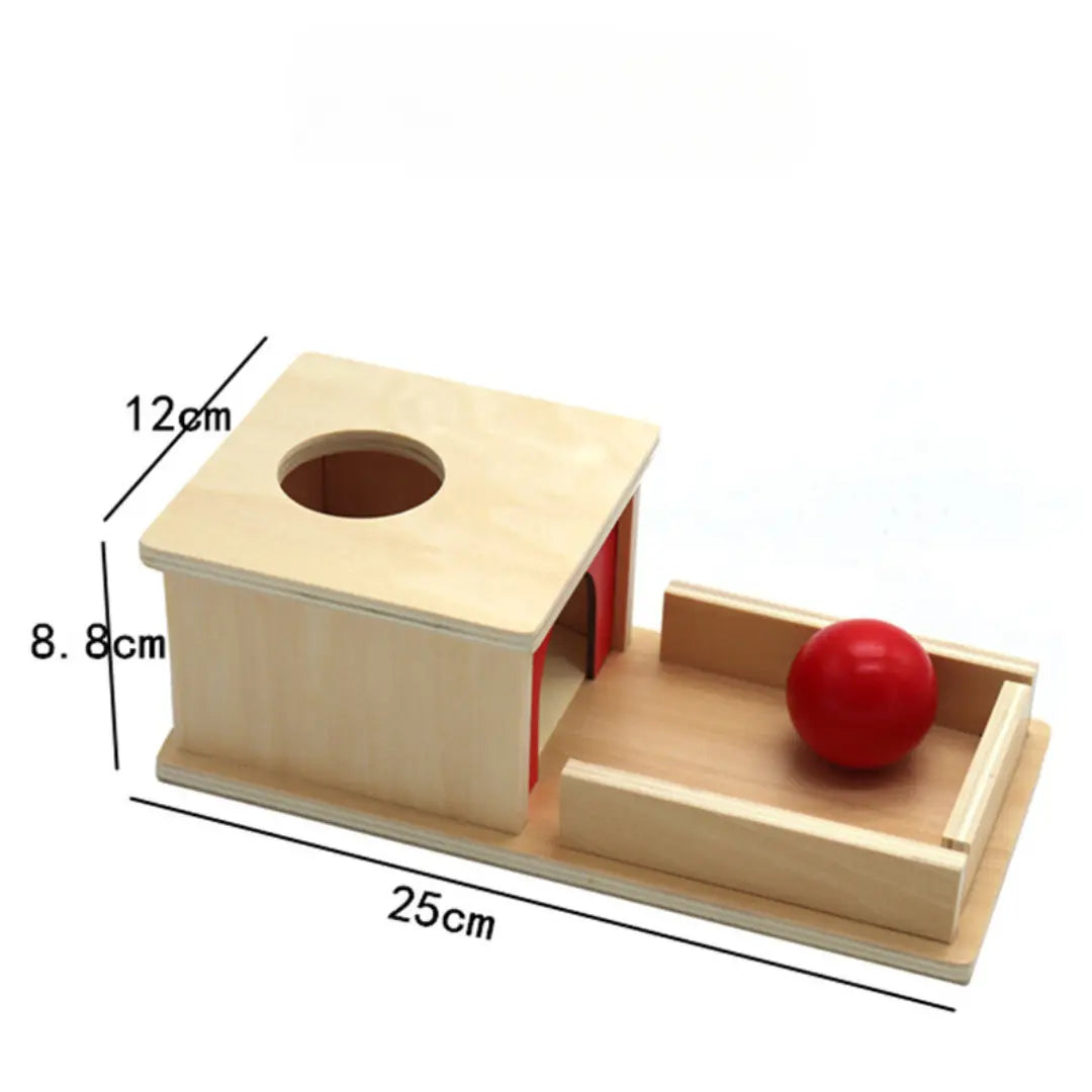 Montessori Wooden Box with Ball for Toddlers My Store