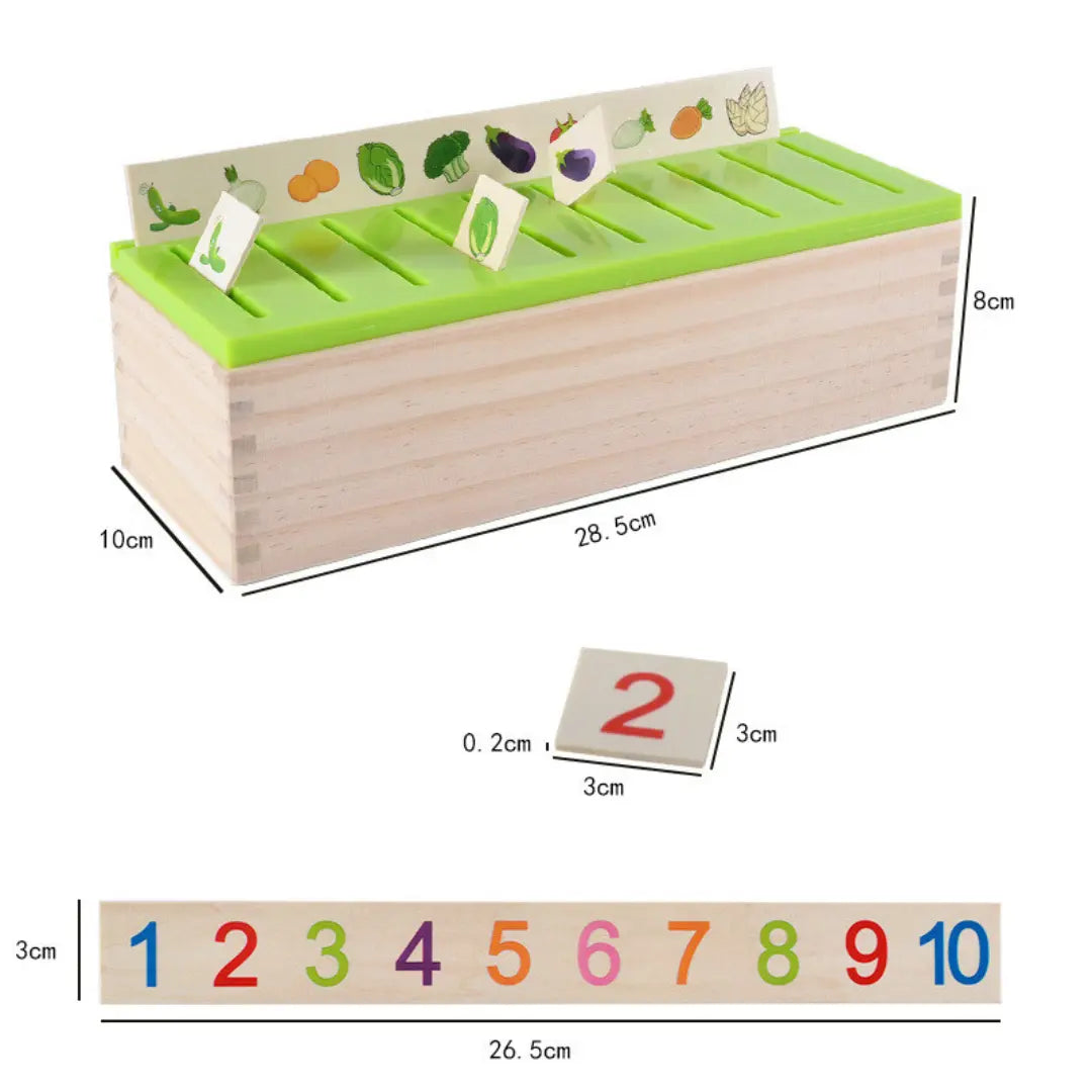 Montessori Wooden Sorting Box My Store