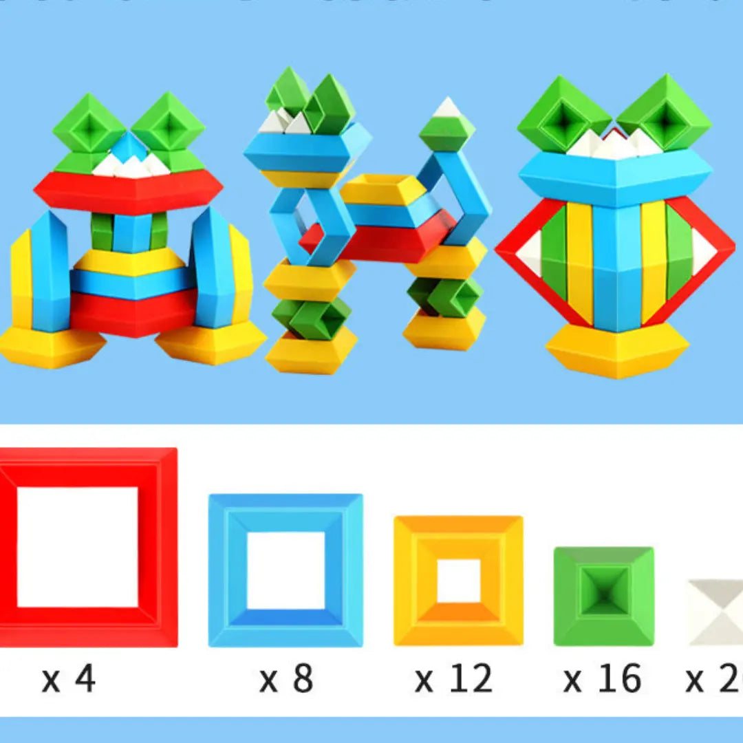 Montessori Pyramid Building Block Toy My Store