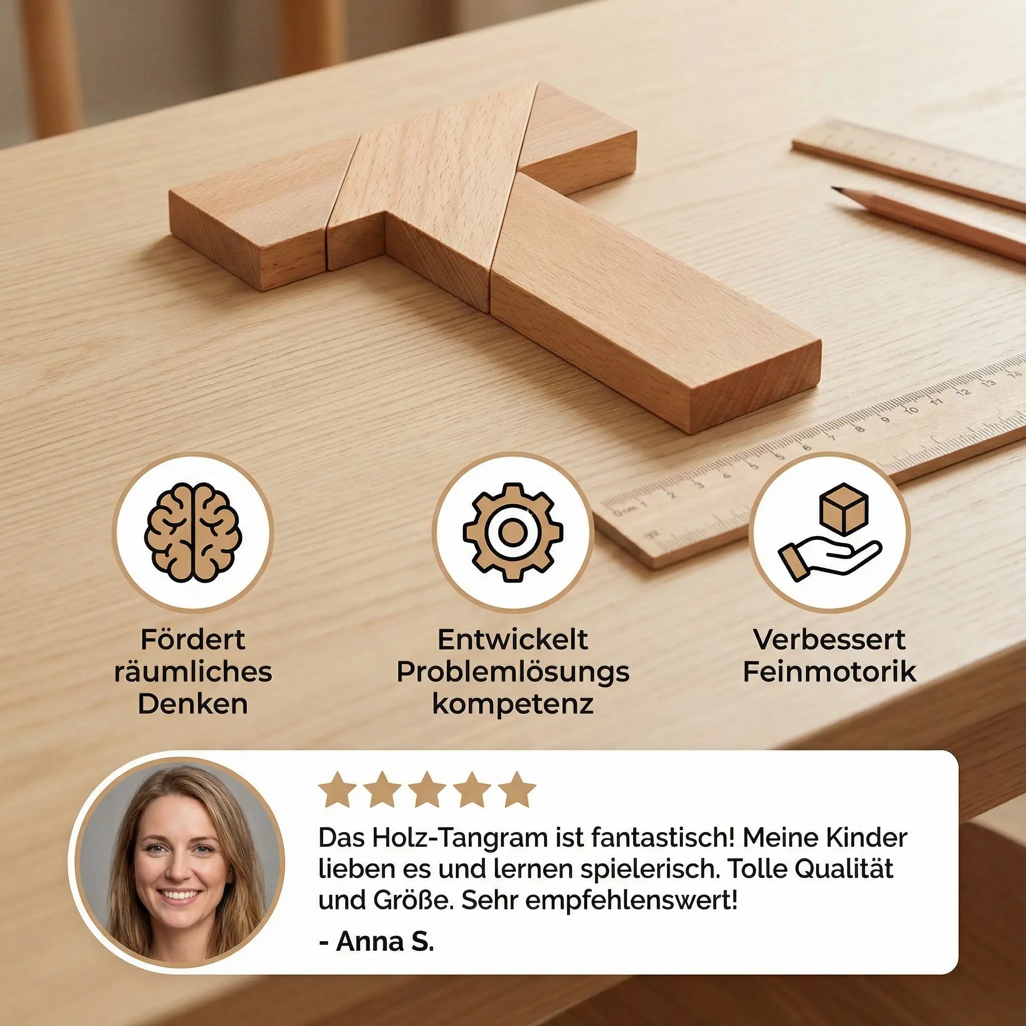 Wooden Tangram Puzzle – Montessori Geometry & Learning Game for Children My Store