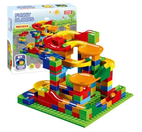 Marble Run Builder – Create Your Own Race Track with Building Blocks My Store