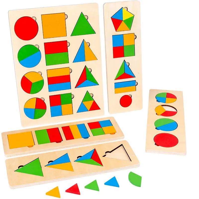 Shape Explorer – Wooden Geometry Puzzle for Toddlers My Store