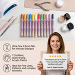 Nail Art Marker Set with Precision Tip – Acrylic Paint Pens for Fine Nail Designs My Store