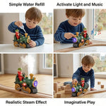 Cute Toy Steam Train with Light, Music & Smoke Effect My Store