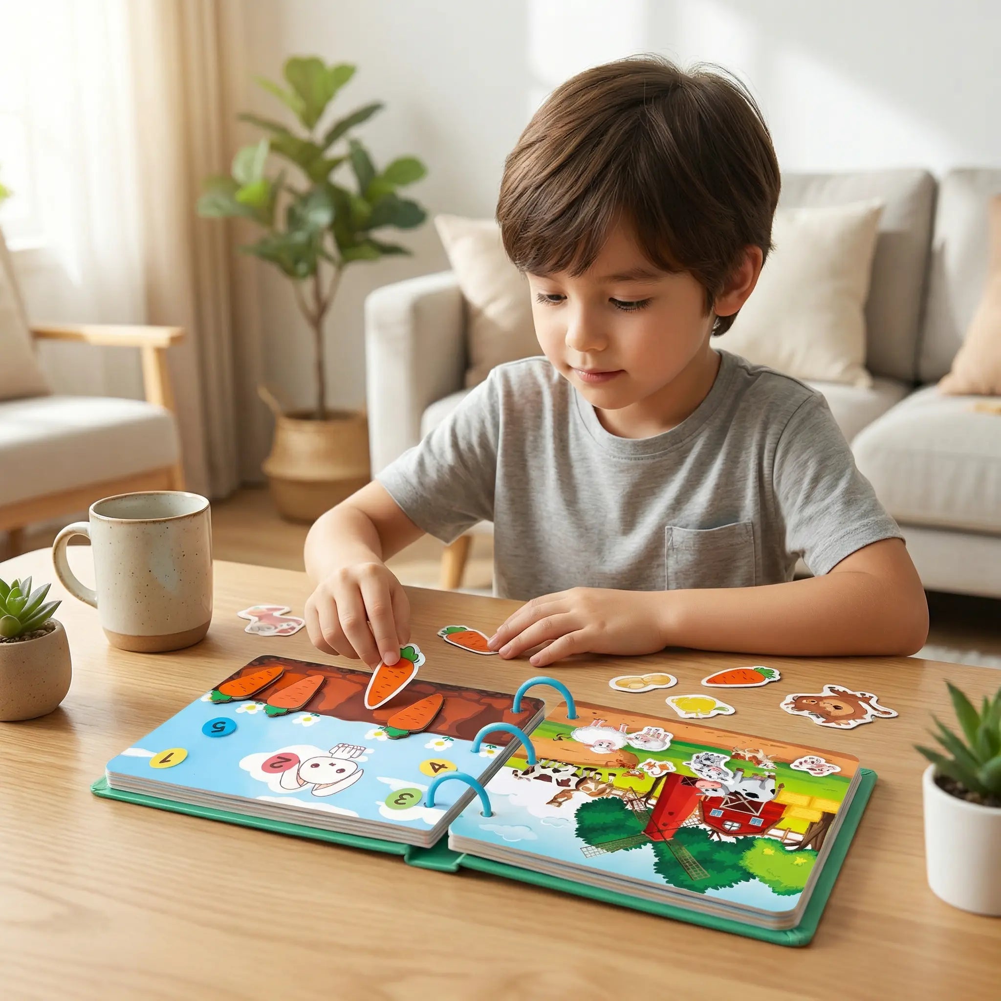 Montessori Sticker Book for Children – Reusable Learning & Activity Book My Store