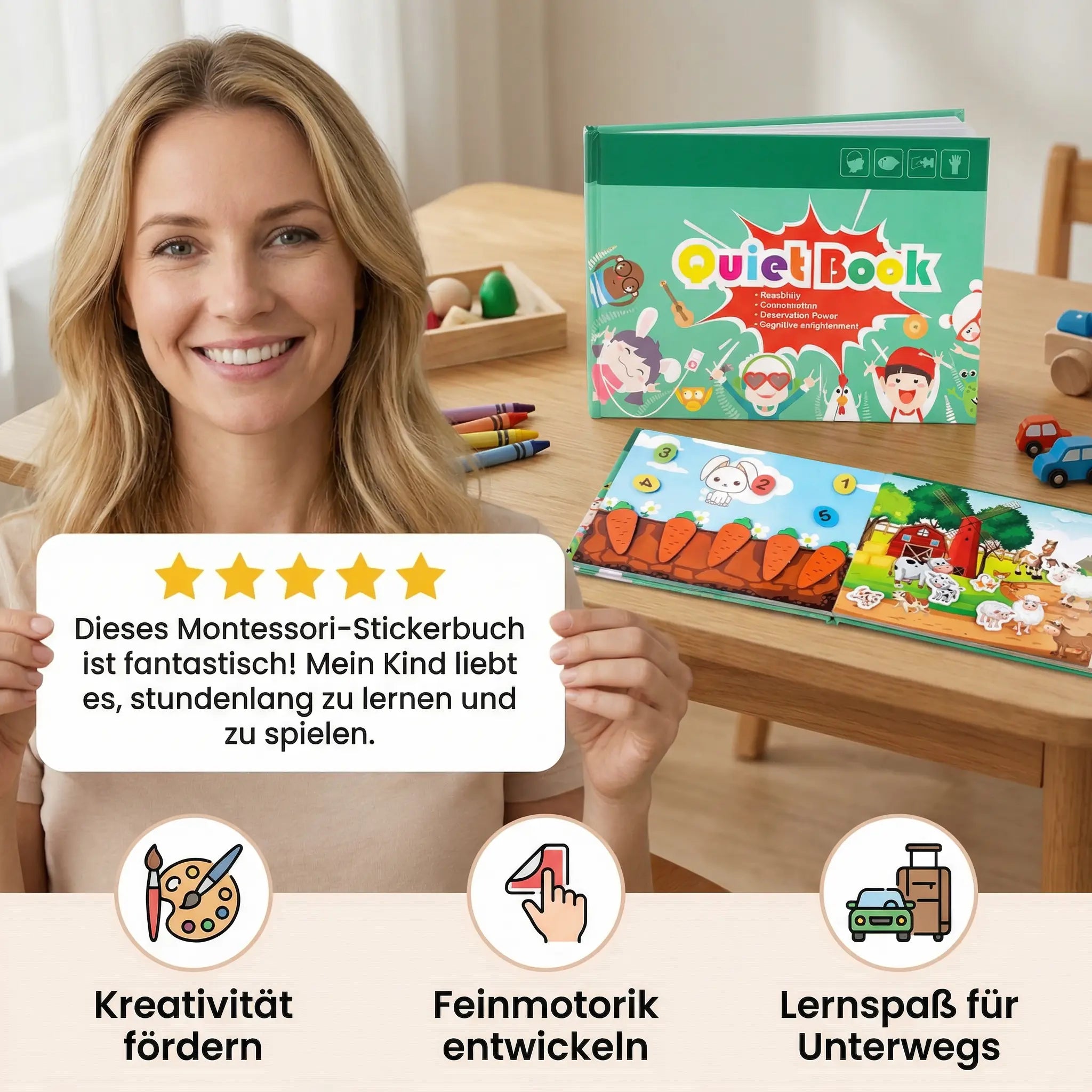 Montessori Sticker Book for Children – Reusable Learning & Activity Book My Store