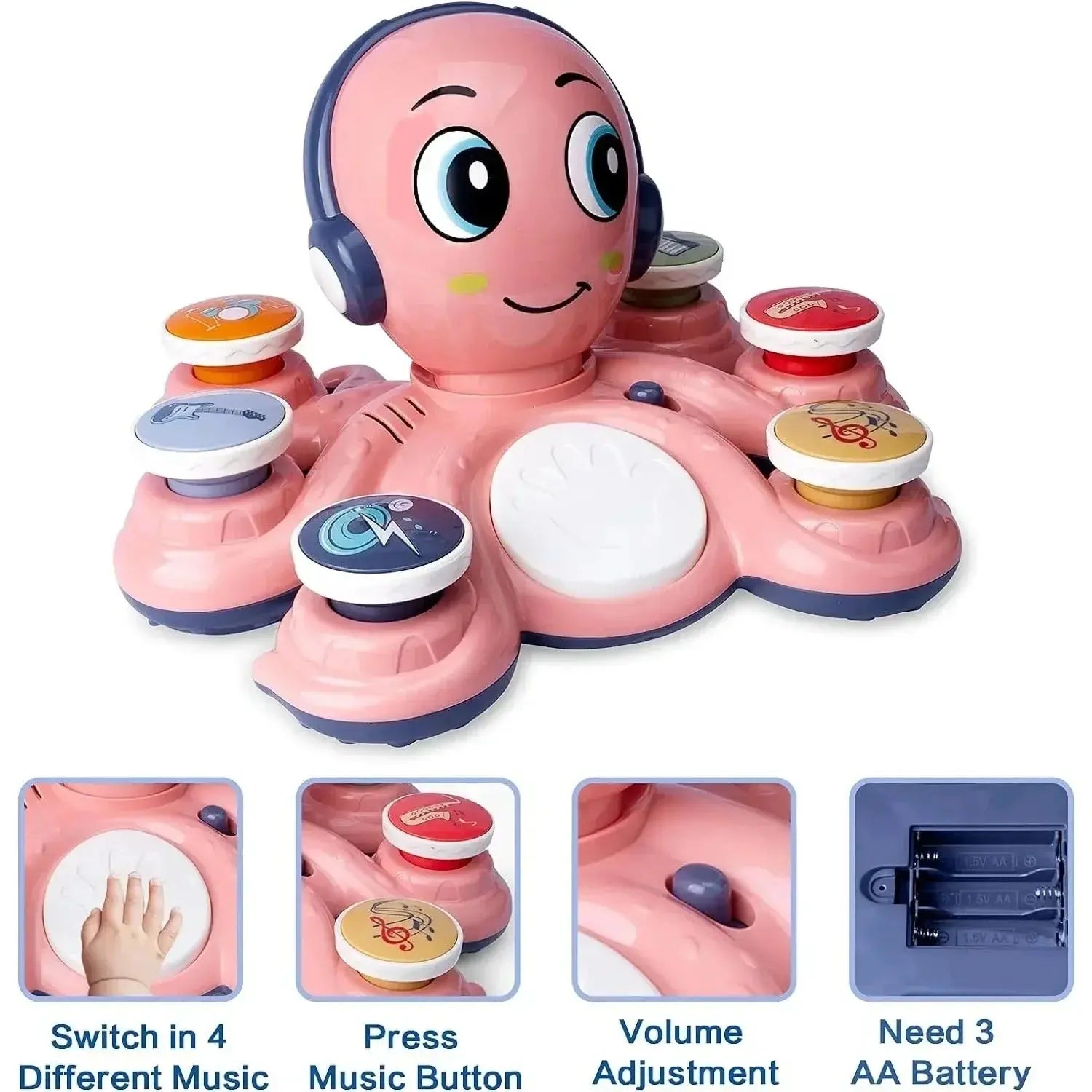 Musical Octopus Toy My Store