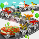 Dinosaur Adventure Track – Flexible Race Track with Illuminated Train My Store