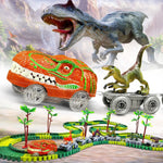 Dinosaur Adventure Track – Flexible Race Track with Illuminated Train My Store