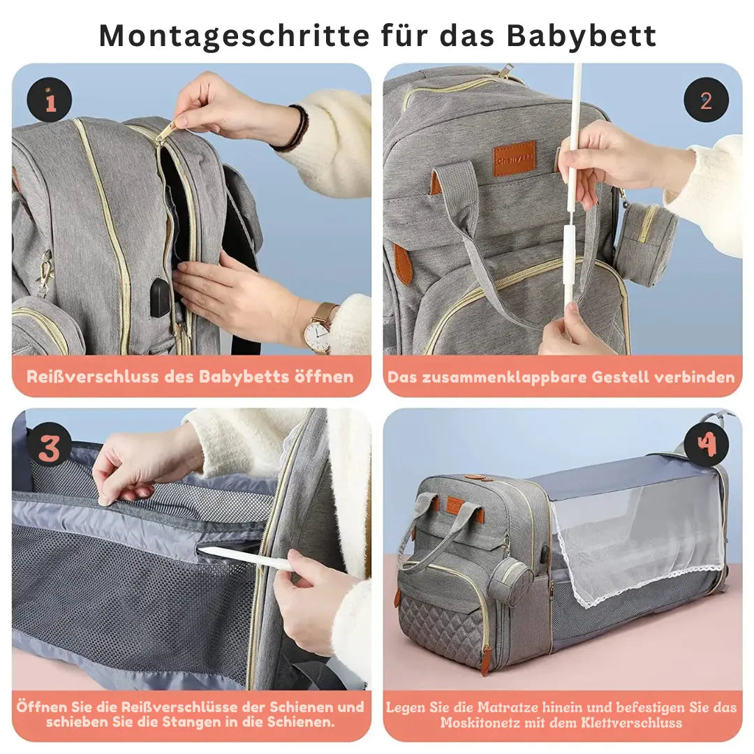 2-in-1 Baby Rucksack with Integrated Changing Mat My Store