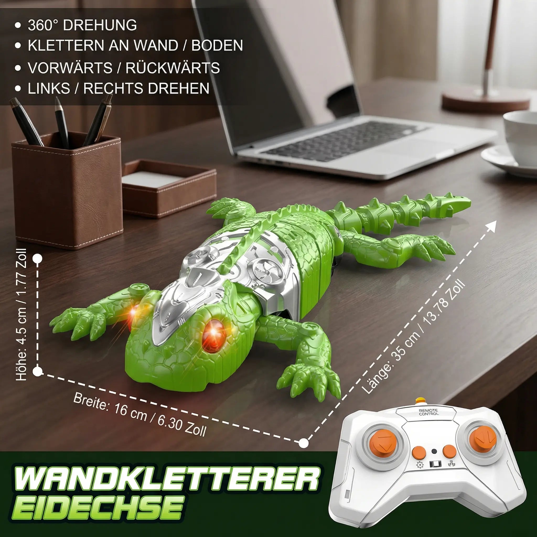 Remote-Controlled Wall-Crawling Creature – RC Spider/Lizard for Walls & Ceilings My Store