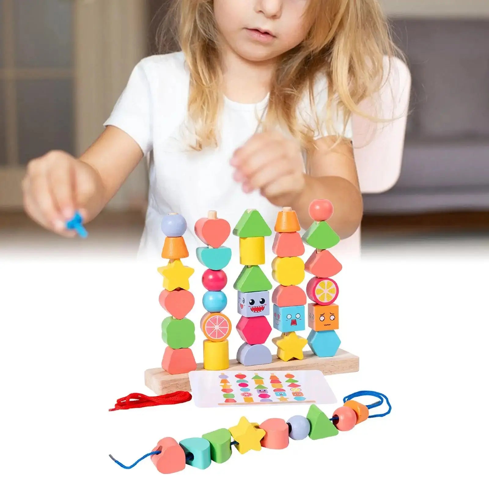 Wood Learning Blocks for Children My Store