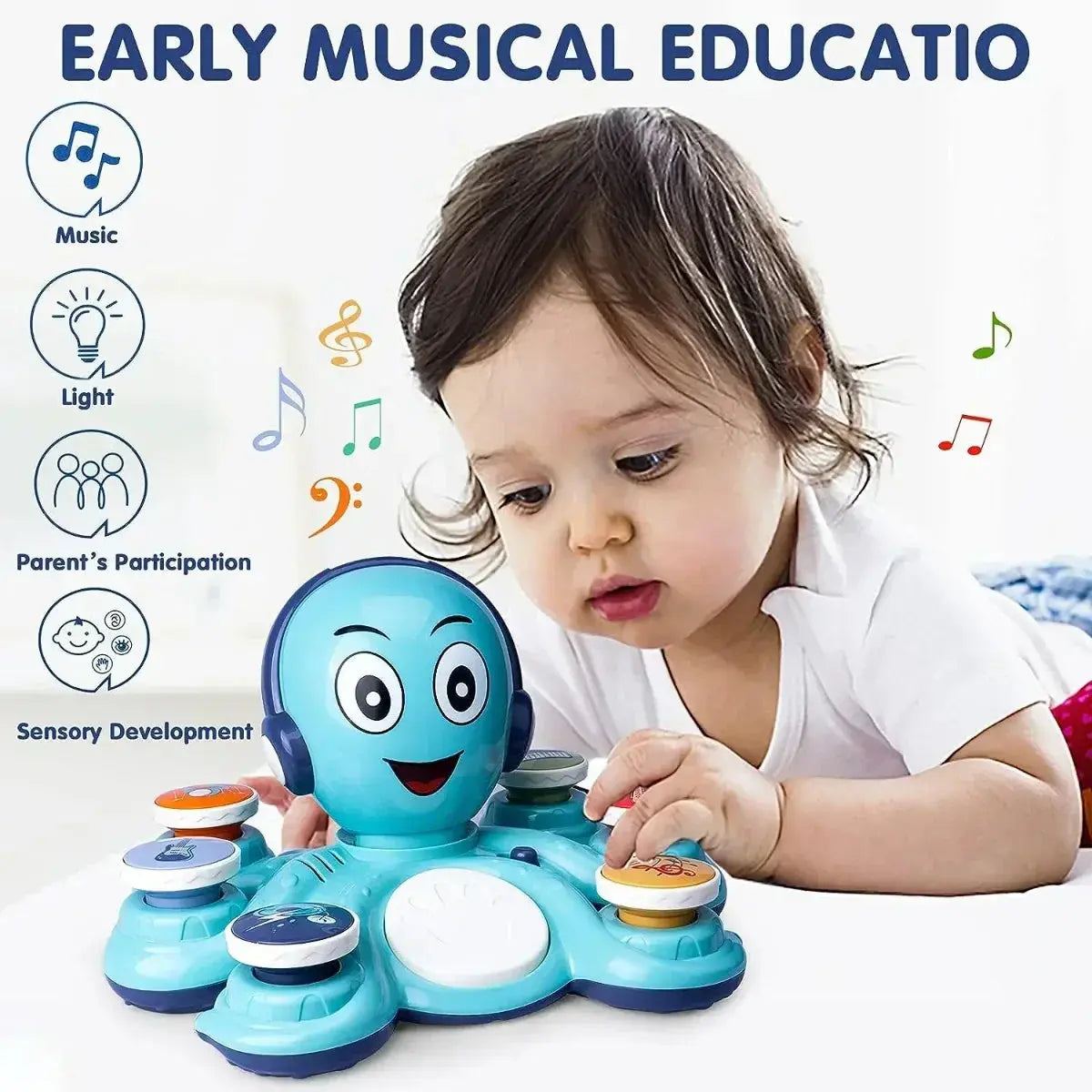 Musical Octopus Toy My Store