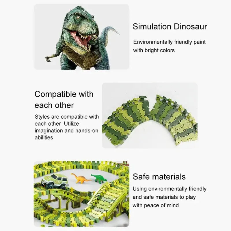 Dino Tracks - Dinosaur Adventure Race Set My Store