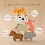 Wooden Farm Animal Train My Store