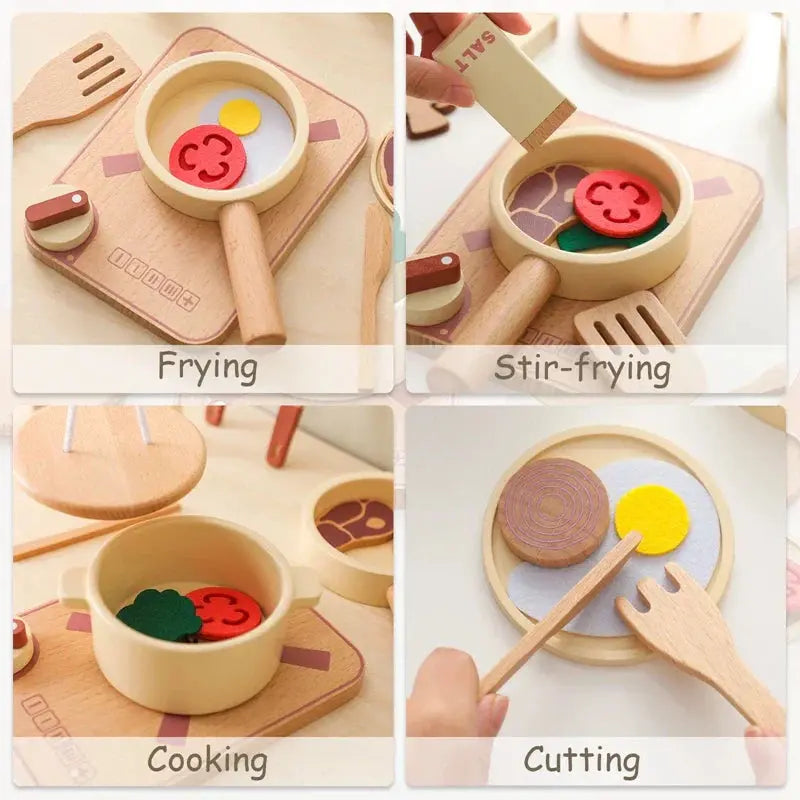 Little Chefs Wooden Play Kitchen My Store