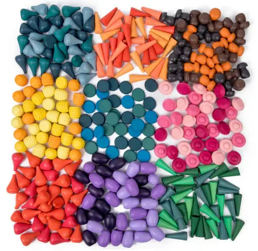 Rainbow Building Blocks - Wooden Building Blocks My Store