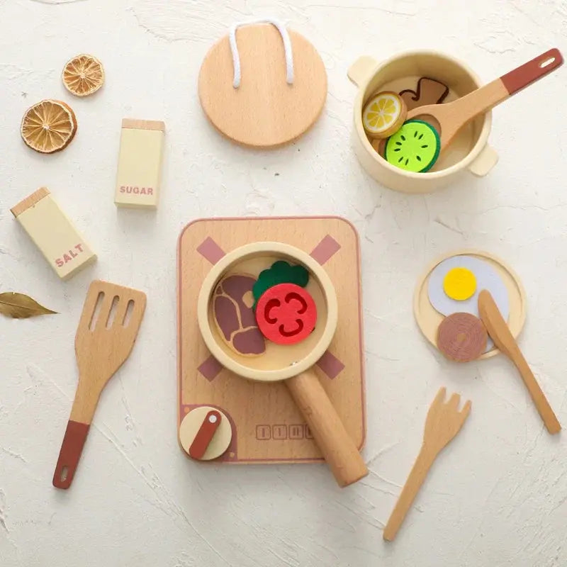 Little Chefs Wooden Play Kitchen My Store