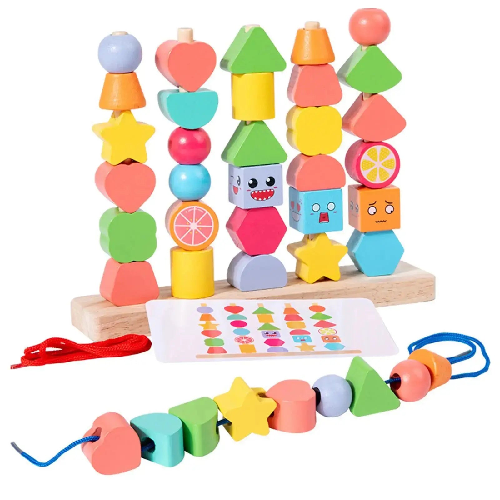 Wood Learning Blocks for Children My Store