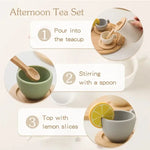 Wood and Silicone Tea Set My Store
