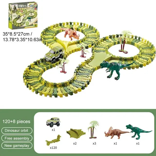Dino Tracks - Dinosaur Adventure Race Set My Store