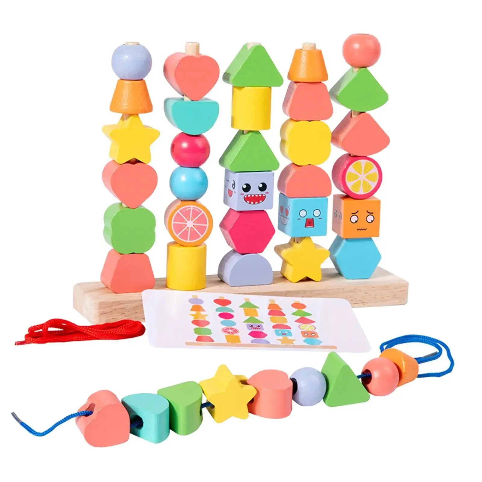 Wood Learning Blocks for Children My Store