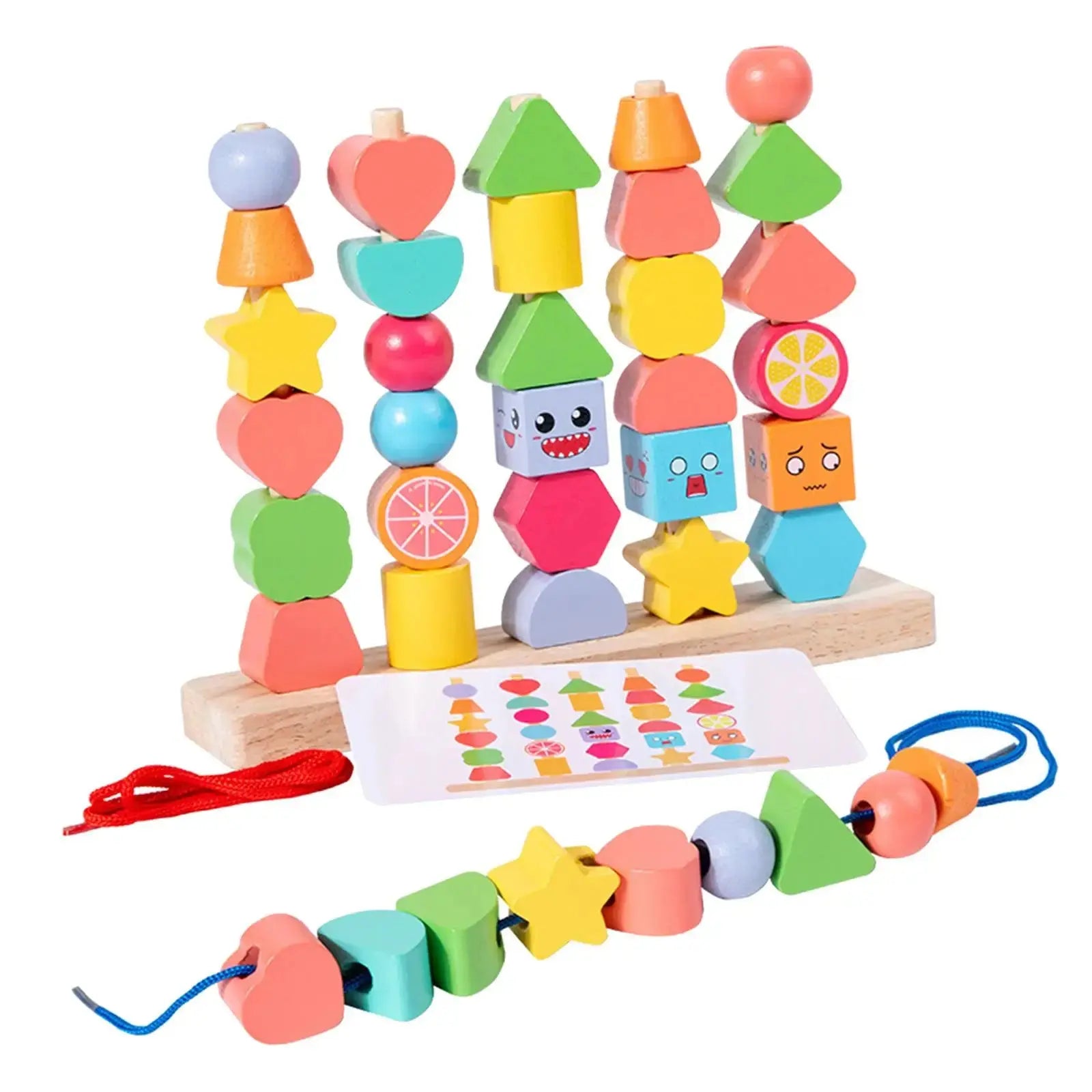 Wood Learning Blocks for Children My Store